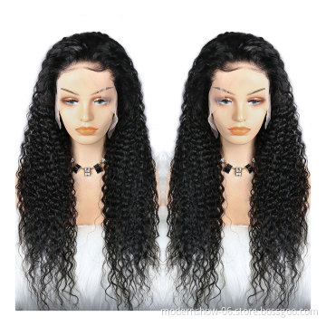 Raw Cuticle Aligned Burmese Deep Curly Human Hair Extensions Lace Front Wig for Black Women